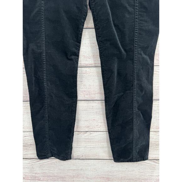 Annette Gortz Germany Velvet Stretch Pants Womens 38/US 8 Black - Picture 3 of 11